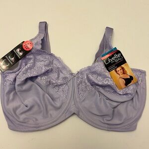 Lavender Lilyette by Bali minimizer underwire bra